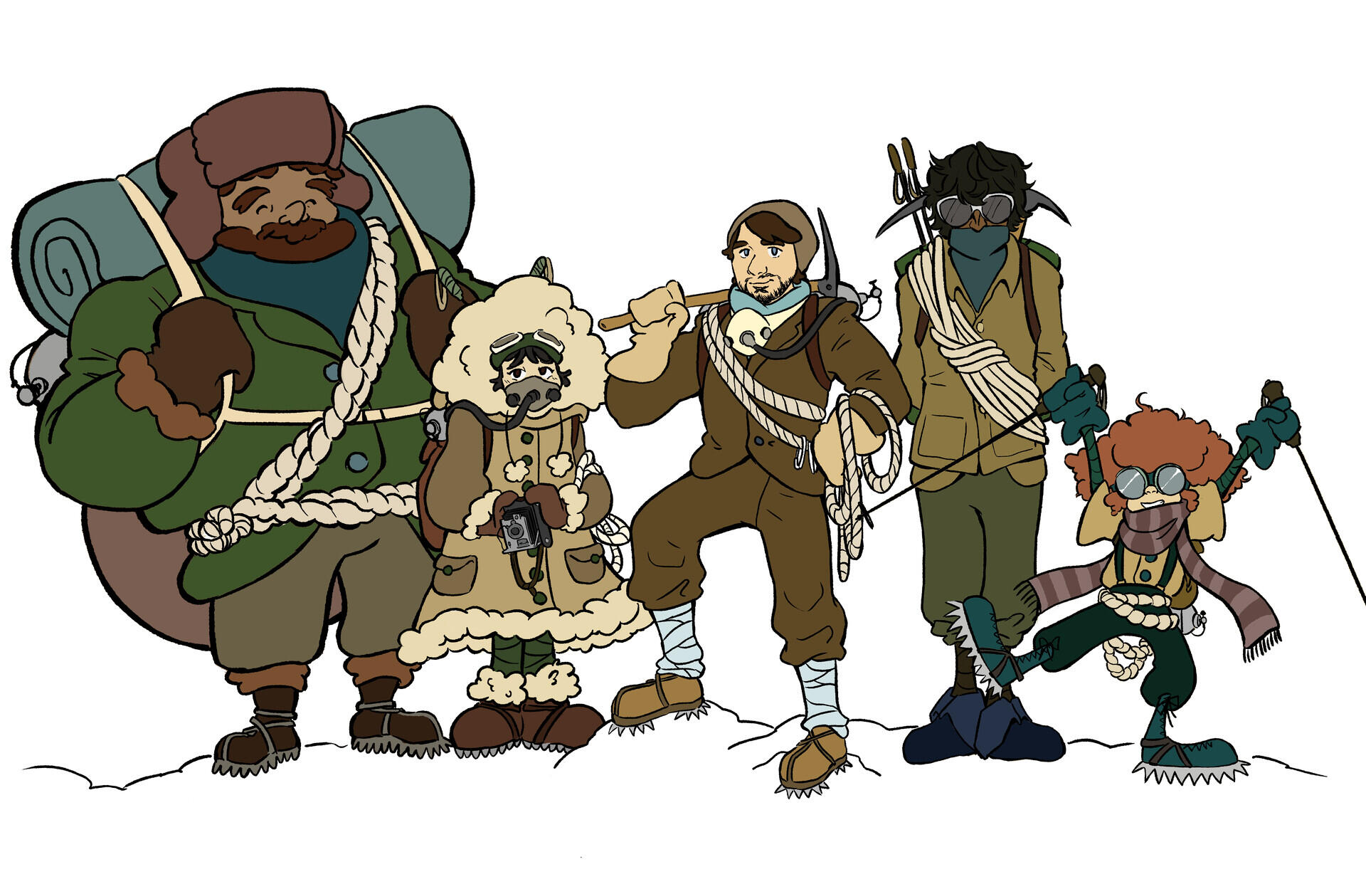 A team of alpinists. I am very interested in the psychology behind what makes people climb the tallest mountains in the world.